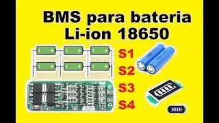 BMS para bateria Li-ion 18650 Placa de Proteção S1 S2 S3 S4 e indicador de carga saiba como funciona
