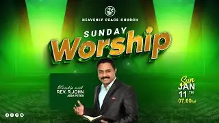 🔴#Sunday 2nd Service (11-01-2026) | HPC  | Rev.R. John Jeba Peter | #live