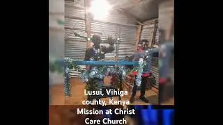 Pr. Micheal Ochwo in Kenya, Lusui, Vihiga County near Kisumu during his mission trip 2024