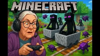 Endermite vs Enderman Railway Battle! 🚂👾 Minecraft Mob Experiment