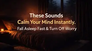 Brown Noise for Deep Sleep & Anxiety Relief | Cozy Dark Room | No Music (10 Hours)