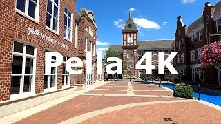 Pella, Iowa 🇺🇸 Walking Tour 4K - The Most Dutch City in America