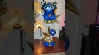 Balloon Bouquet Tower 🎓✨#balloons #balloonbouquet #balloontower #personalizedgifts