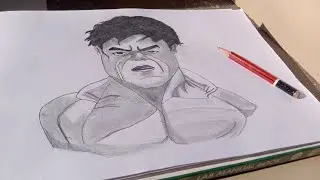 Hulk easy drawing 🔥|| realistic drawing || with shedding 