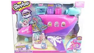Shopkins World Vacation Season 8 Shopkins Jet Playset Unboxing Toy Review