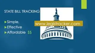 Legistracker - Simple State Legislative Bill Tracking Service