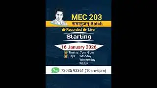 MEC 203 Quantitative Methods Classes & Lecture  #mec203quantitativemethod