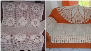 most Demanding and trendy ideas of crochet sofa covers patterns