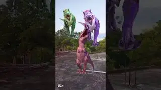 T-Rex Tail Attack FAIL! Trainer Goes Flying 😂🦖