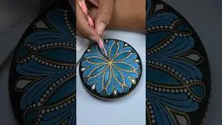 Dot mandala rock painting  #satisfying #artist #painting #craft #dotart #mandala #artwork #viral
