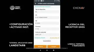 TUTORIAL | CHCNAV | LANDSTAR 8 | LICENCIA TEMPORAL Y PERMANENTE