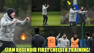 😱Liam Rosenoir First Chelsea Training At Cobham. 