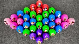 Rainbow Eggs: Finding Colorful Slime In Paw Patrol: Chase, Marshall, Skye,... - ASMR Sounds