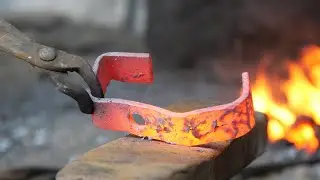 Making Amazing Cooking Iron Spoon /making a spatula / blacksmith /