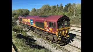 (HD) Euro Cargo Rail Class 66 & 77s at Caffiers - 1/5/16