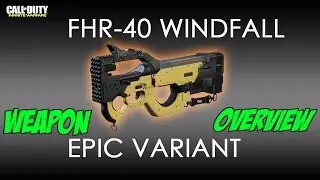 FHR-40 Windfall Epic Variant Weapon Overview | Infinite Warfare
