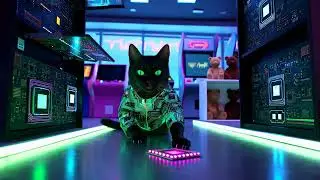 🎥 Live ⌛😌 Meditation Cat 😻vibes deep focus Study📖Work💻Relax🍹Shop☕ @43BGM ​#veo #veo2 #veo3