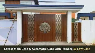 Modern Steel Gate Design | Automatic Sliding Gate | Folding SS Gate #maingate #steelgate #gatedesign