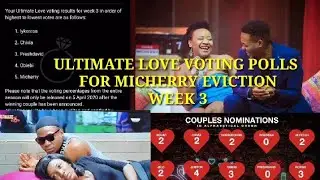 Ultimate Love : Africa Magic reveals the Voting Results for Micherry Eviction (week 3)