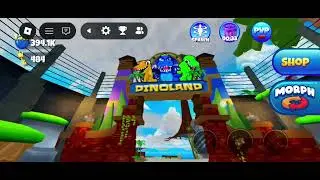 How to go to Dino land in morph world 
