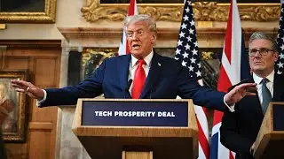 ‘I want the hostages released now’: Donald Trump at news conference with Keir Starmer