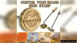 Custom Logo Branding Iron Heating Stamp Personalized Hot Brass for Bakery Cake Bread Burger Wood DIY