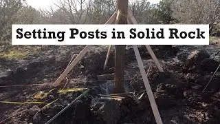 Installing Fence Posts in SOLID ROCK
