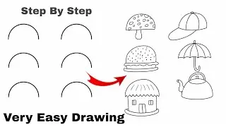 Very very easy drawing for kids | How to draw easily #drawing #easydrawing #art #kidsdrawing 