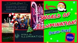 World of Illumination 2020!🎄🎅 CANDY RUSH!🍬  World's Largest Drive-thru Light Show!  Marietta,GA