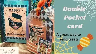 5x7 Pocket card design featuring #orangeandblackvideohop/ Monica is next on hop link below