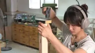 Handmade 3-meter-long maple sofa bed