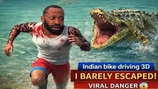 🐊 Crocodile Chase Survival 😱 | Indian Bike Driving 3D Tamil Gameplay