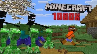 Playing Minecraft In 1,000 TICK Speed