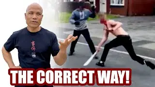 How do you defend yourself from a machete attack?