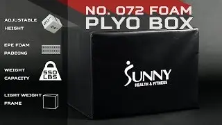 Sunny Health & Fitness No.072 | 3-in-1 Foam Plyo Box
