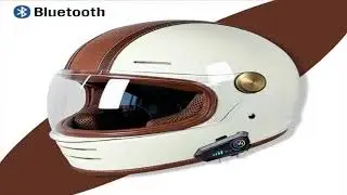 #Retro Full-Face Motorcycle Helmet with Bluetooth - Off-Road Capabilities, Durable Materials, DOT C