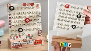 DIY Manual Desk Calendar at Home _ How to Make a Cute Manual Calendar