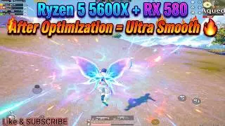 PUBG Mobile 😱 Ryzen 5 5600X + RX 580 | After Optimization = Ultra Smooth 🔥