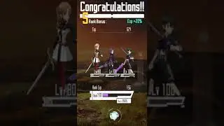Sword Art Online Memory Defrag ALO Fairy Squad Jam 31/29 m+1 no r5 weapons