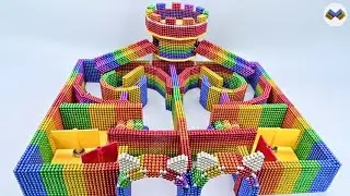 DIY   Build Amazing Hamster Maze Labyrinth With Magnetic Balls Satisfying   Magnet Balls