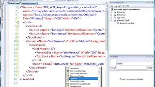 win video WPF Async Progress Bar