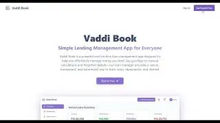 Vaddi Lekkalu Using Vaddi Book || Lending Management App || Loan Management App