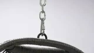 Sedia Dondolo Esterno Struttura Giardino Rattan Cuscino Imbottito Acciaio Resistente