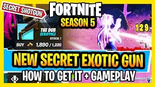 Secret Exotic Shotgun The DUB Fortnite Season 5 New Weapon Double Barrel Flintnock How to Get it