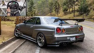 Nissan Skyline GTR R34 - Forza Horizon 5 | Logitech G923 Steering Wheel