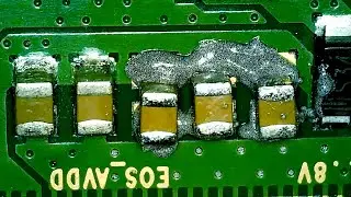 How to solder SMD Capacitor #lcdhelp #repair #panelrepair