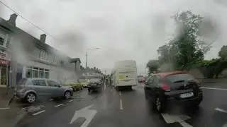 Driver caught driving in the bus lane and not happy about it