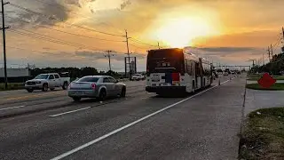 Houston Tx, Houston Metro Buses And Light Rail Observation 2021