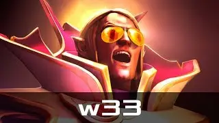 w33 &mdash; Invoker, Mid Lane (Jan 30, 2018) | Dota 2 patch 7.07 gameplay