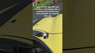 Mini cooper s r53 weird noise from the engine bay is it the timing chain or.. #minicoopers